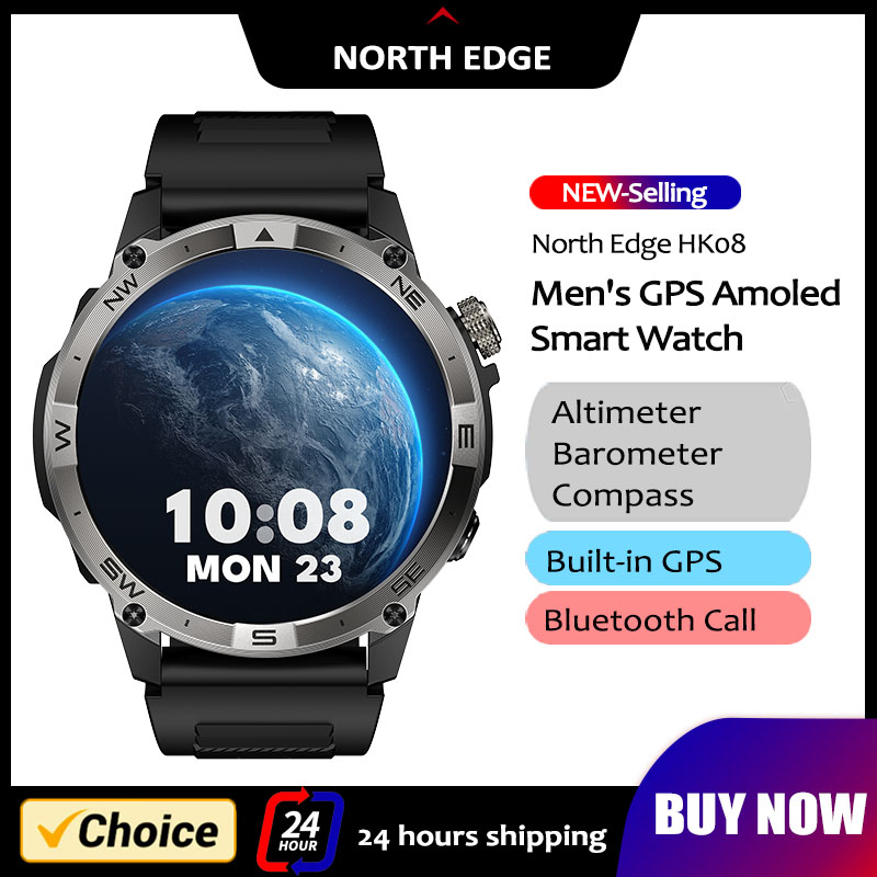 Smartwatch Watches For Men With Gps - NORTH EDGE GPS Spor Akıllı Saat