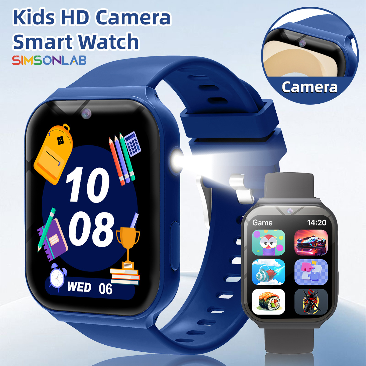 Smartwatch Watches Gift For Girls - Çocuklar İçin Çalışma Ortakları HD Kamera