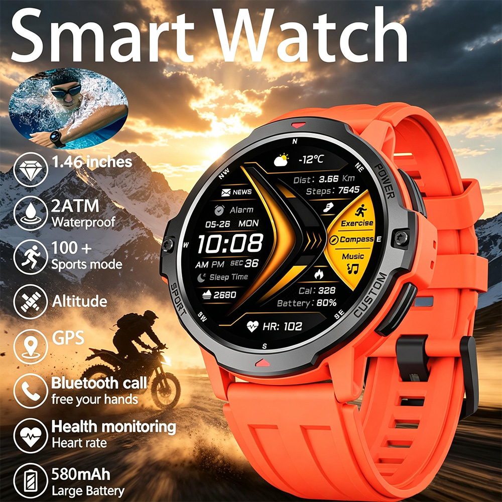 Timex Watches Smartwatch - YENI 6 Eksenli Jiroskop Askeri GPS