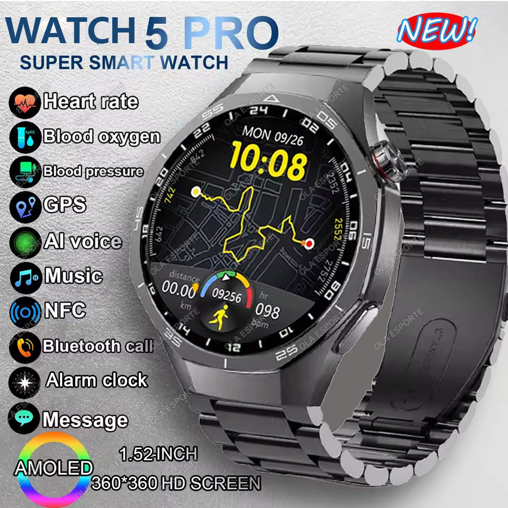 Smartwatch Watches For Men With Gps - Yeni Watch 5 Pro Akıllı Saat