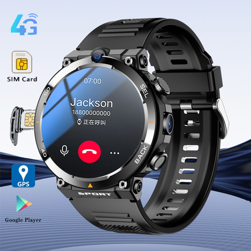 Smartwatch Rugged Watches For Men - Yeni Google Play 1.39 inç 4G