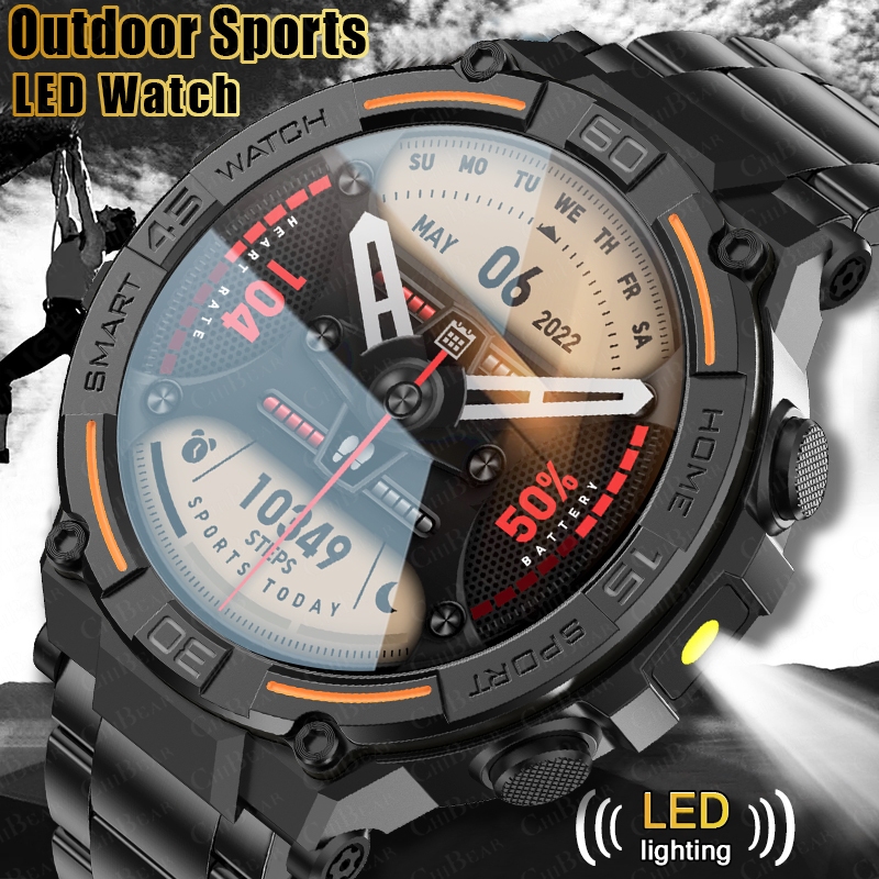 Smartwatch Rugged Watches For Men - Açık Hava Askeri Sağlam Akıllı Saat