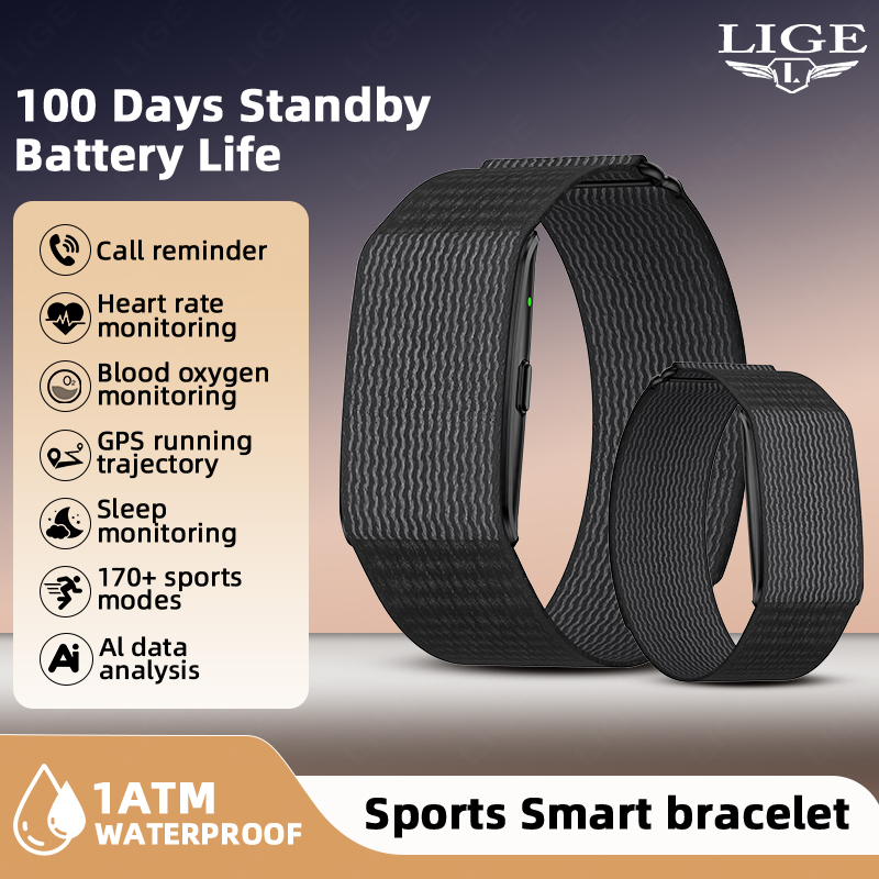 Smartwatch Watches For Men With Gps - LIGE NO Ekranlı Akıllı Bileklikler Kalp