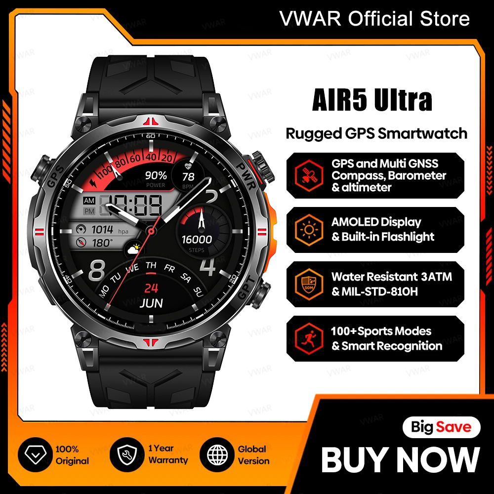 2025 Yeni VWAR GPS Akıllı Saat - Watch Vs Smartwatch incelemesi ve fiyatı