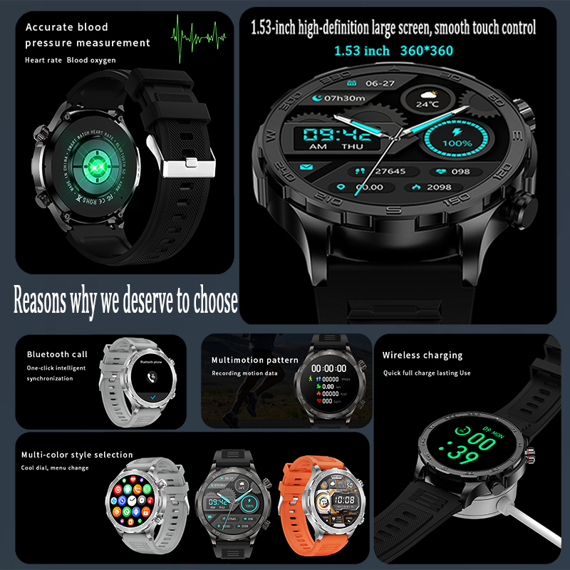 Yeni GPS Takipli Akıllı Saat E - Smartwatch Watches For Men incelemesi ve fiyatı