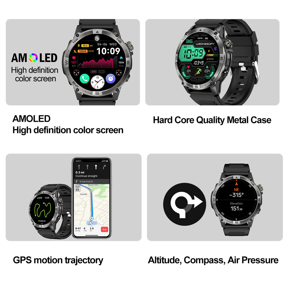 NORTH EDGE GPS Spor Akıllı Saa - Smartwatch Watches For Men With Gps incelemesi ve fiyatı