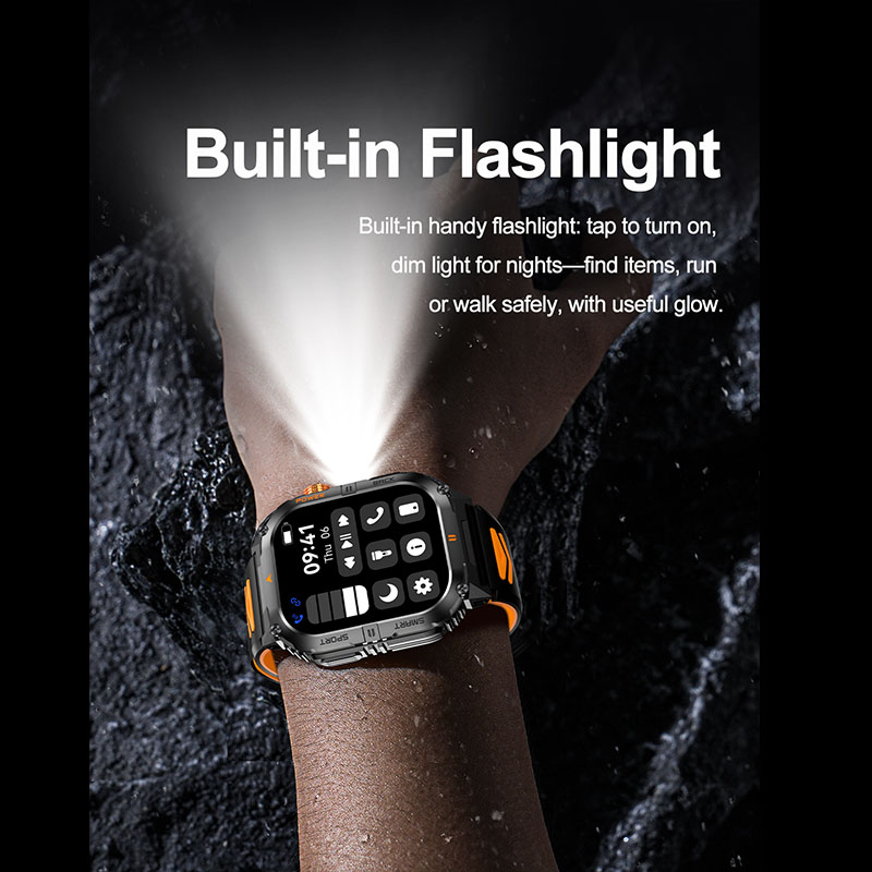 Büyük 1000mAh Pil Erkekler İçi - Smartwatch Rugged Watches For Men incelemesi ve fiyatı