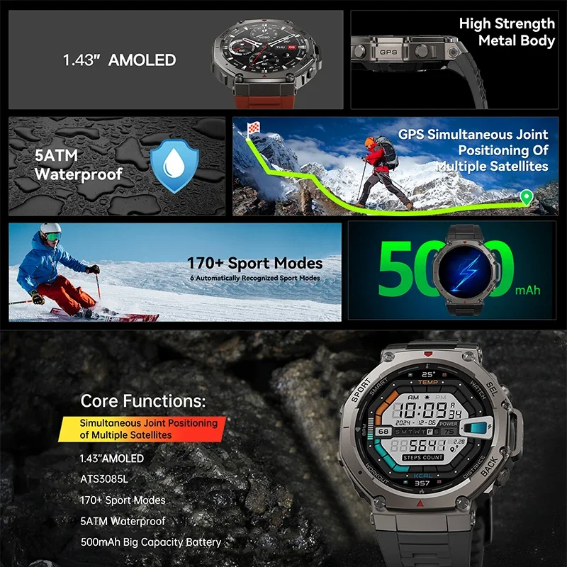 2026 Yeni Askeri DM58 GPS Akıl - Heart Rate Gps Watch incelemesi ve fiyatı
