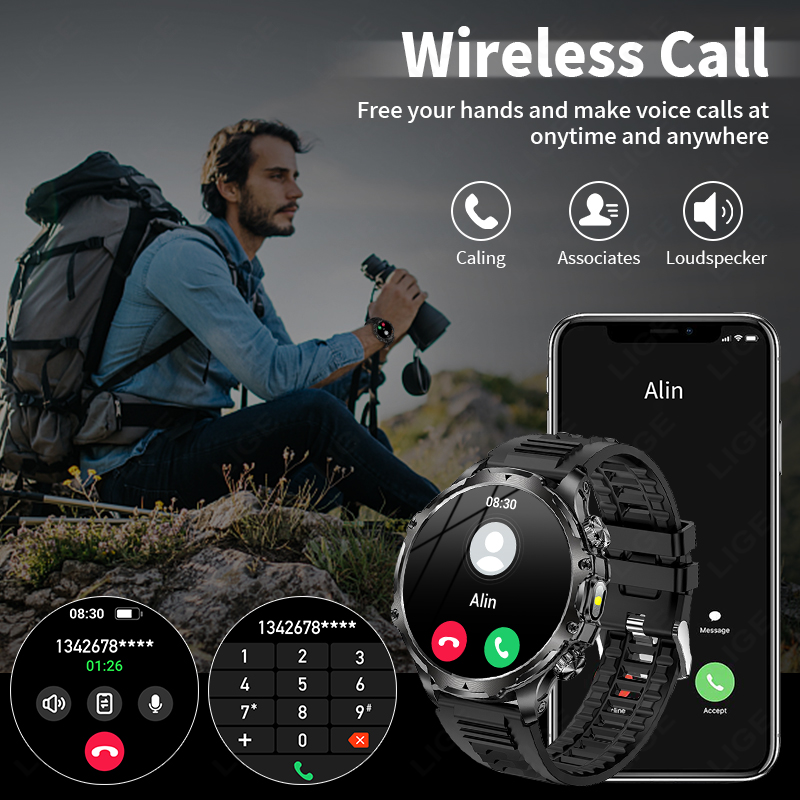 LIGE Smartwatch Askeri Erkekle - Timex Watches Smartwatch incelemesi ve fiyatı