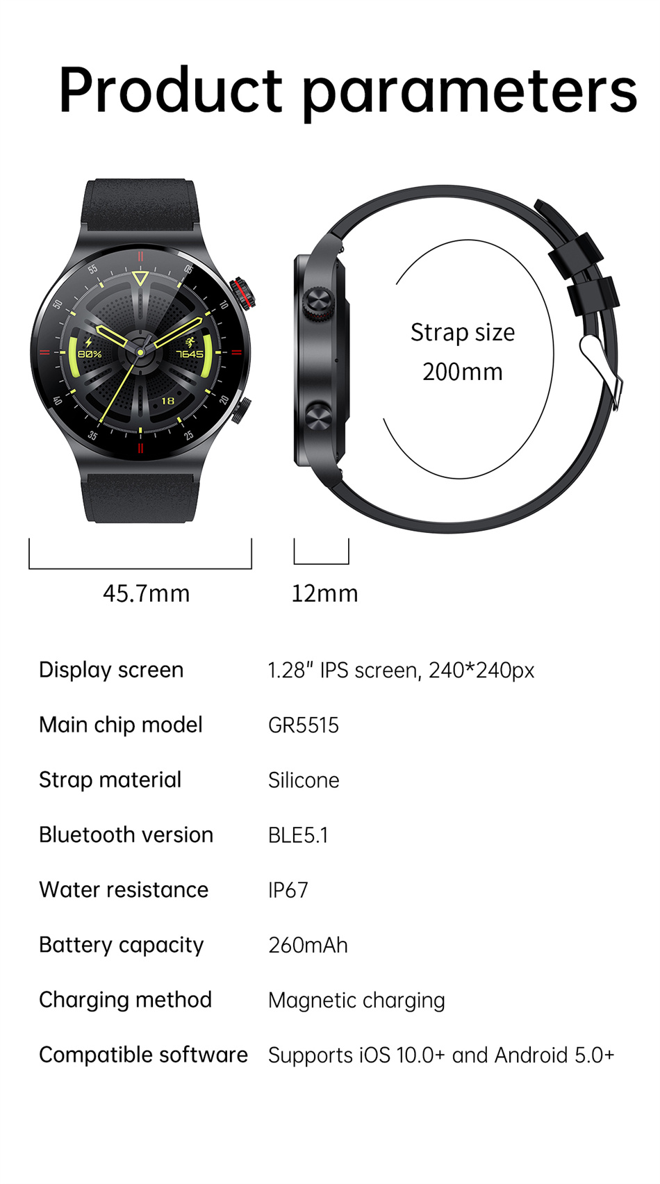 2025 Hediye Akıllı Saat Erkek  - Smartwatch Rugged Watches For Men incelemesi ve fiyatı