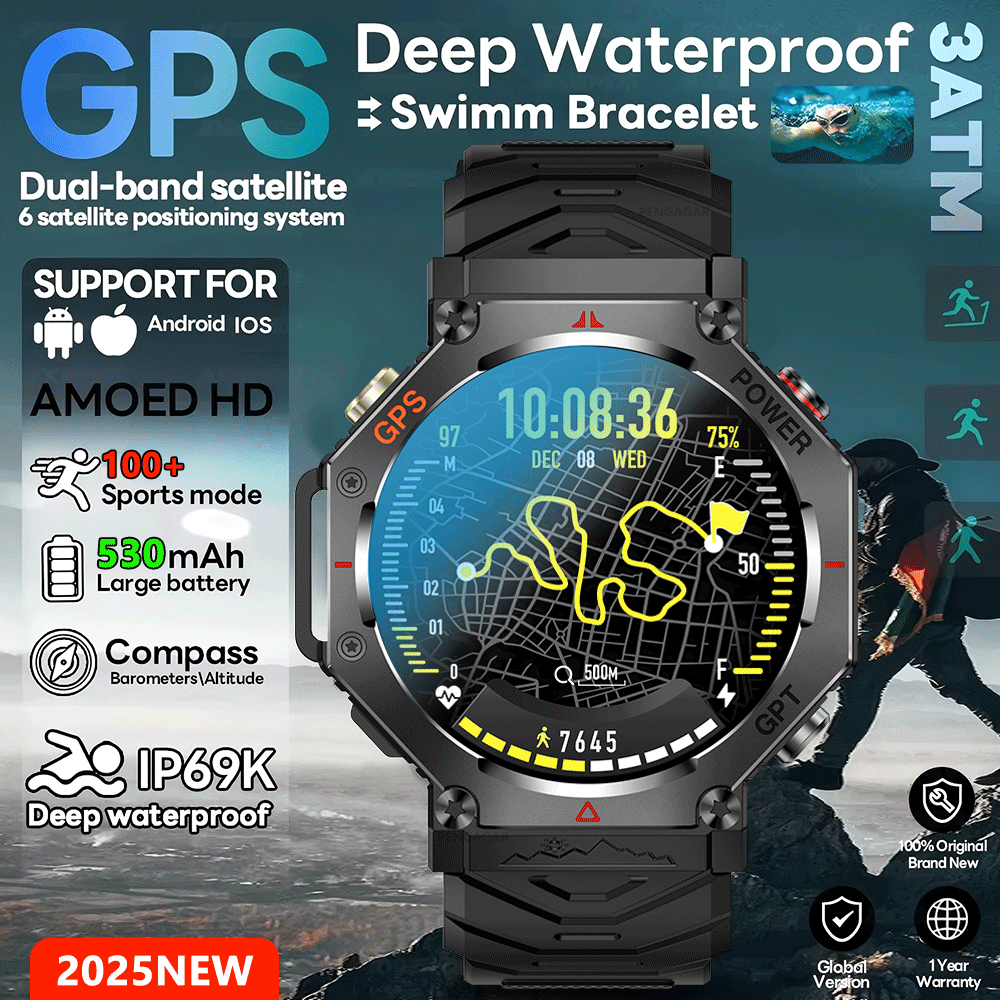 2026 Yeni T-Rex 3 Ultra 10ATM  - Smartwatch Rugged Watches For Men incelemesi ve fiyatı