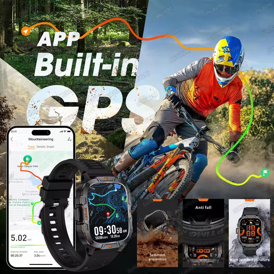 Yeni Sağlam Askeri Açık Hava G - Smartwatch Rugged Watches For Men incelemesi ve fiyatı