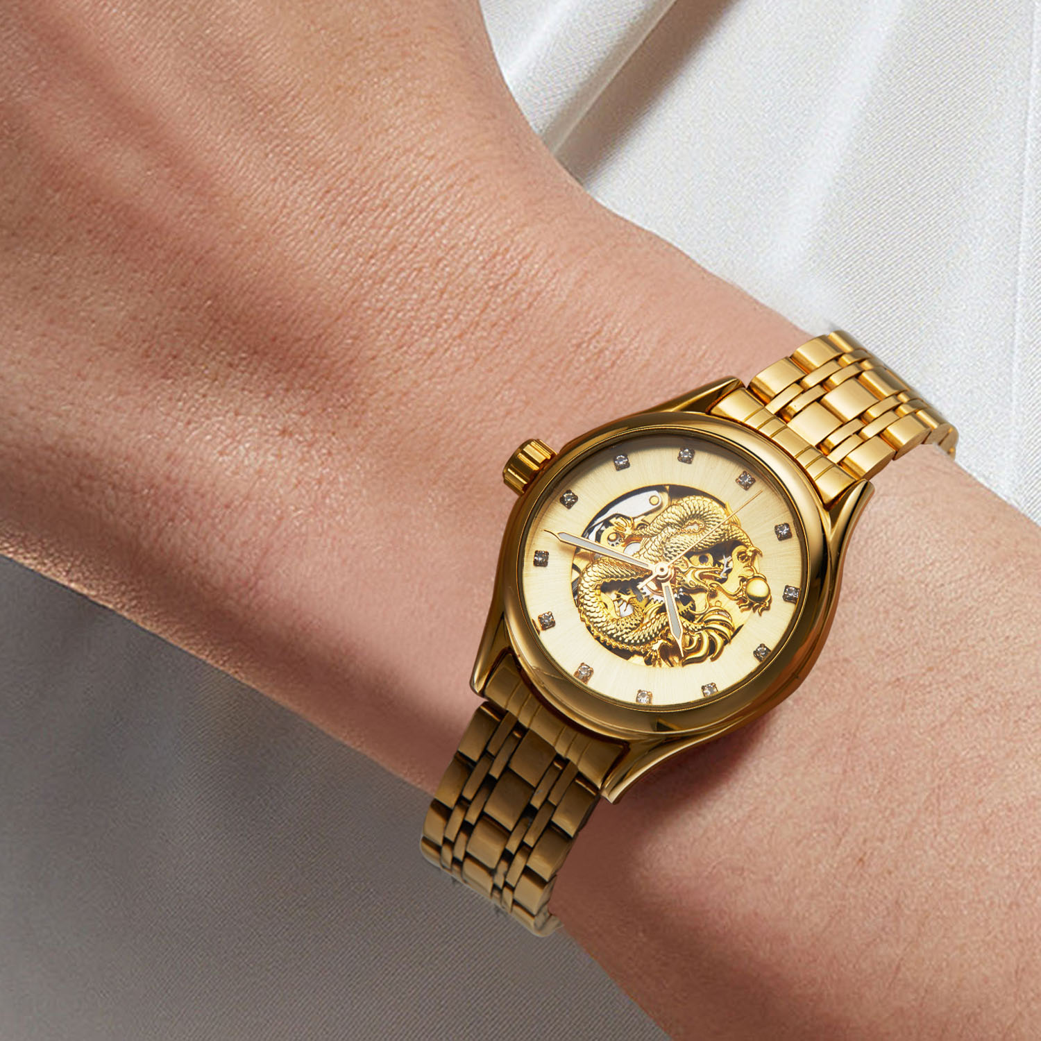 T-WINNER High-end Lüks Ejderha - Skeleton Mechanical Watch incelemesi ve fiyatı