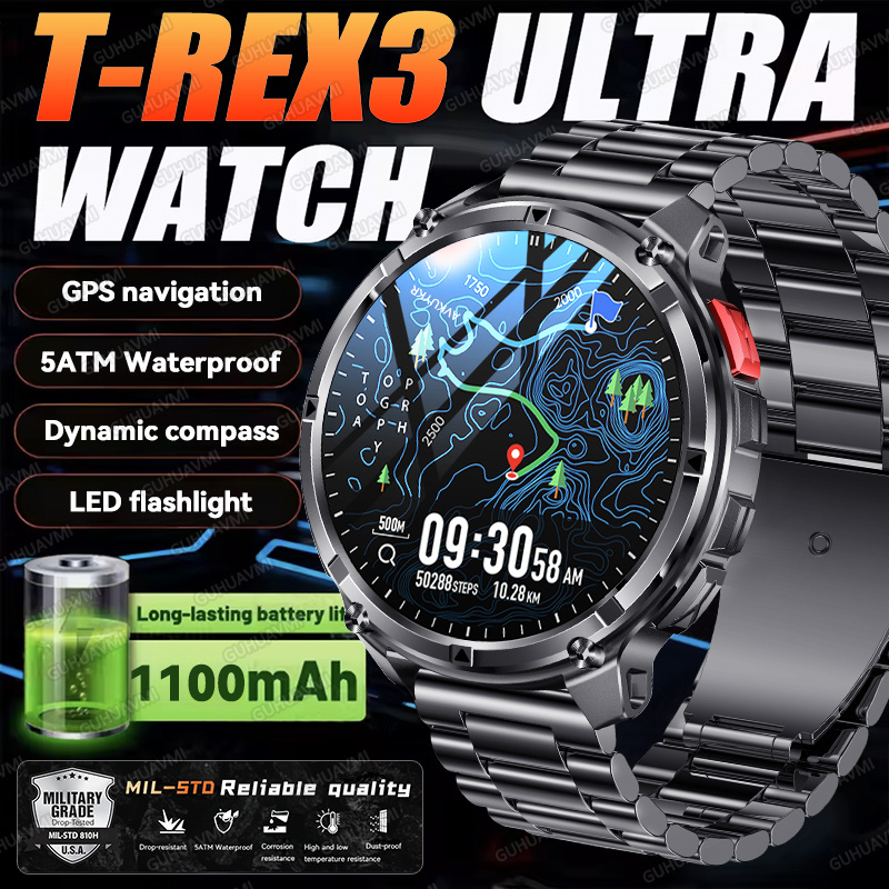 2026 Yeni T-Rex3 Ultra 1100Mah - Smartwatch Watches For Men With Gps incelemesi ve fiyatı
