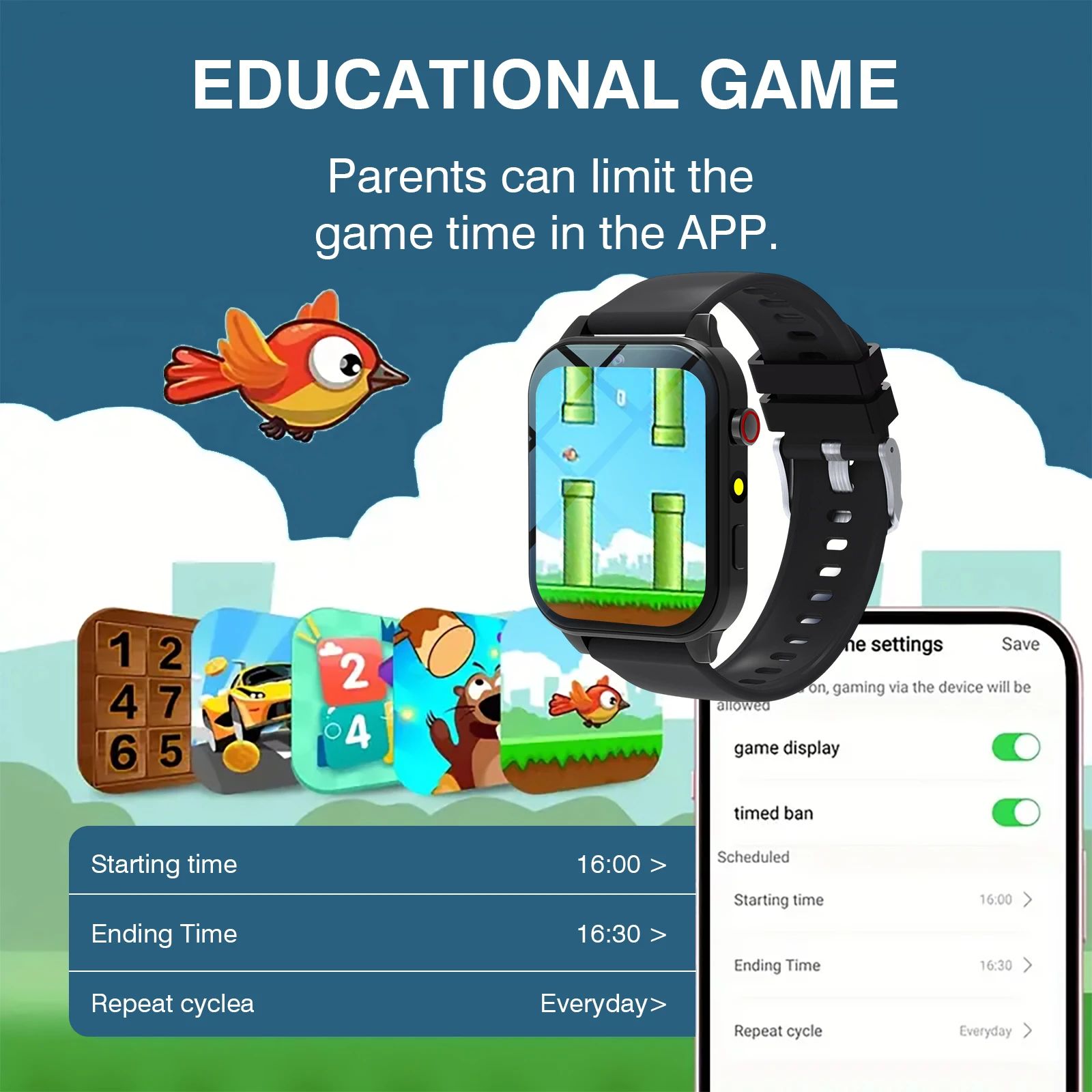 Çocuklar için akıllı saat 18 o - Smartwatch Watches Gift For Girls incelemesi ve fiyatı