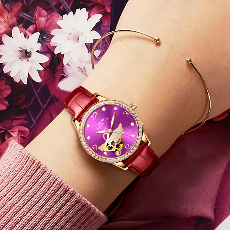 LOBINNI Kadın Otomatik İzle Lü - Skeleton Mechanical Watch incelemesi ve fiyatı