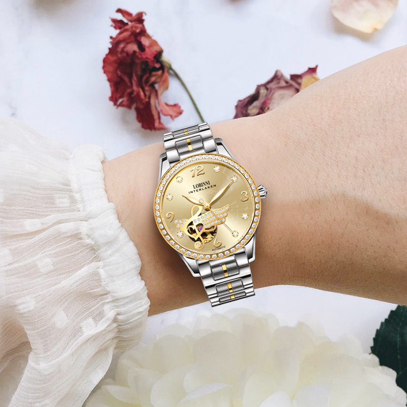 LOBINNI Kadın Otomatik İzle Lü - Skeleton Mechanical Watch incelemesi ve fiyatı