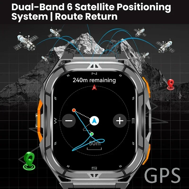 Lüks AMOLED Akıllı Saat Gerçek - Smartwatch Watches For Men With Gps incelemesi ve fiyatı